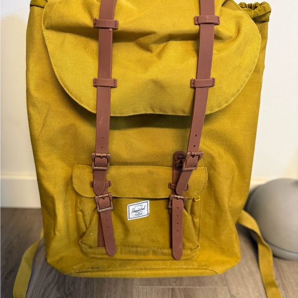 Herschel Supply Company Other - Herschel Supply Company Ochre Backpack with Brown Straps